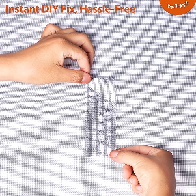 by.RHO Screen Repair Tape – Strong Self-Adhesive Window & Screen Door Repair Kit - Image 2