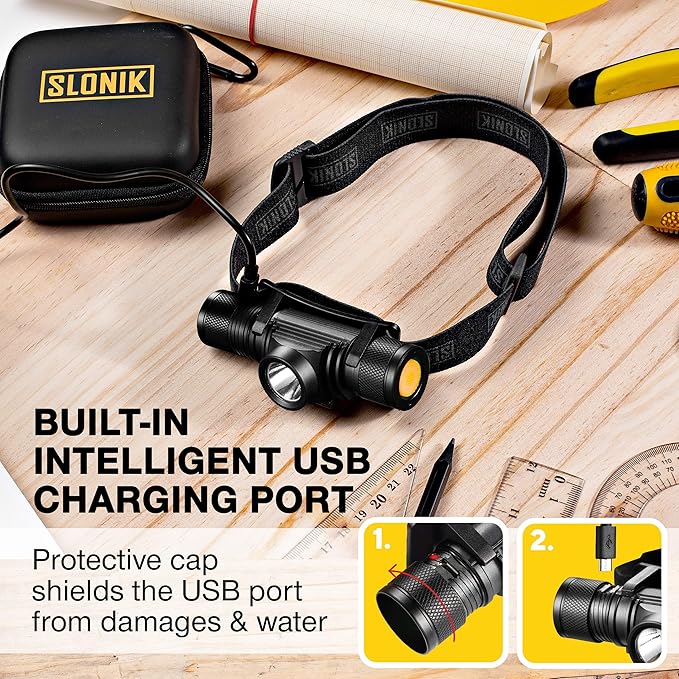 SLONIK Rechargeable Headlamp Flashlight - Image 5