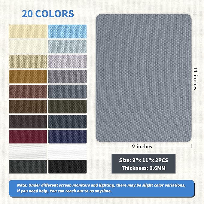 KING MOUNTAIN Canvas Repair Patch 9 x11 Inch 2 Pcs Self-Adhesive Waterproof - Image 2
