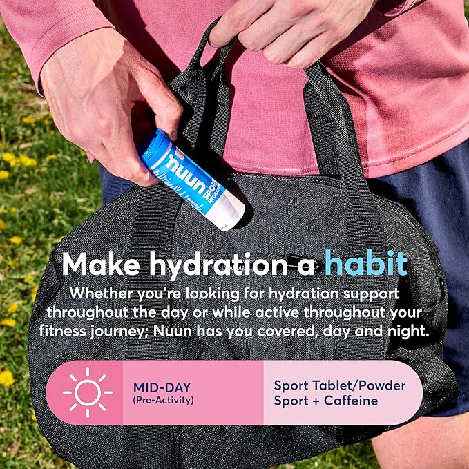 Nuun Sport + Caffeine Electrolyte Tablets – Dissolvable in Water, Variety Packs - Image 4