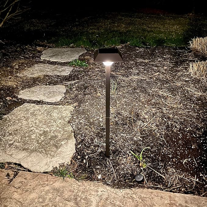 Super Bright 300 Lumens Solar Pathway Lights Outdoor, 2 Lighting Color Modes - Image 9